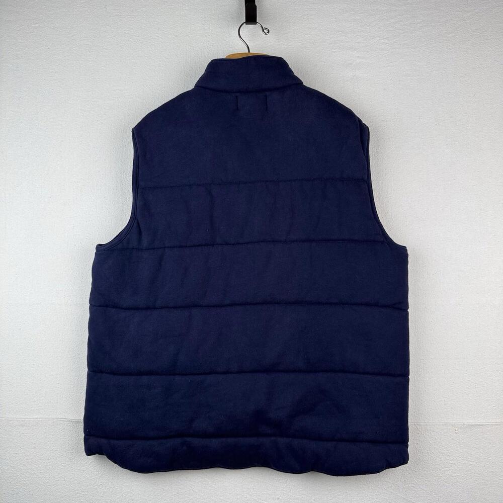 90’s Vintage Polo Ralph Lauren Mens XL Cotton Puffer Vest Jacket Navy Blue *Read - Picture 9 of 9